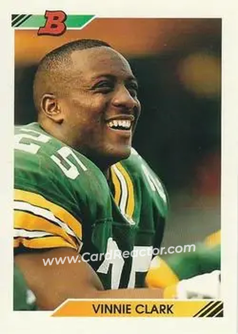 1992 Bowman #52 - Vinnie Clark - Green Bay Packers - Front