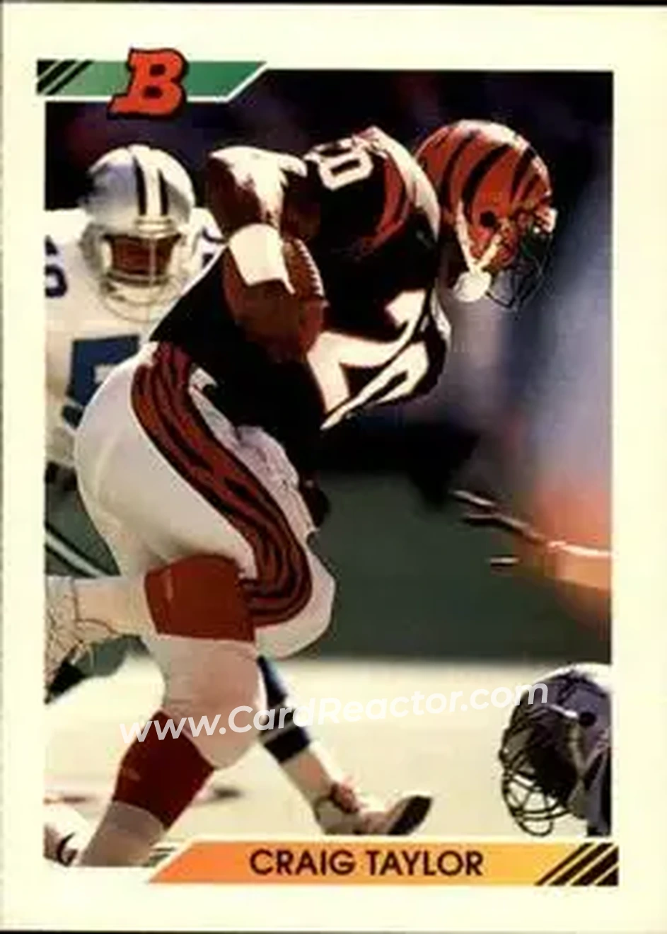 1992 Bowman #57 - Craig Taylor - Cincinnati Bengals - Front