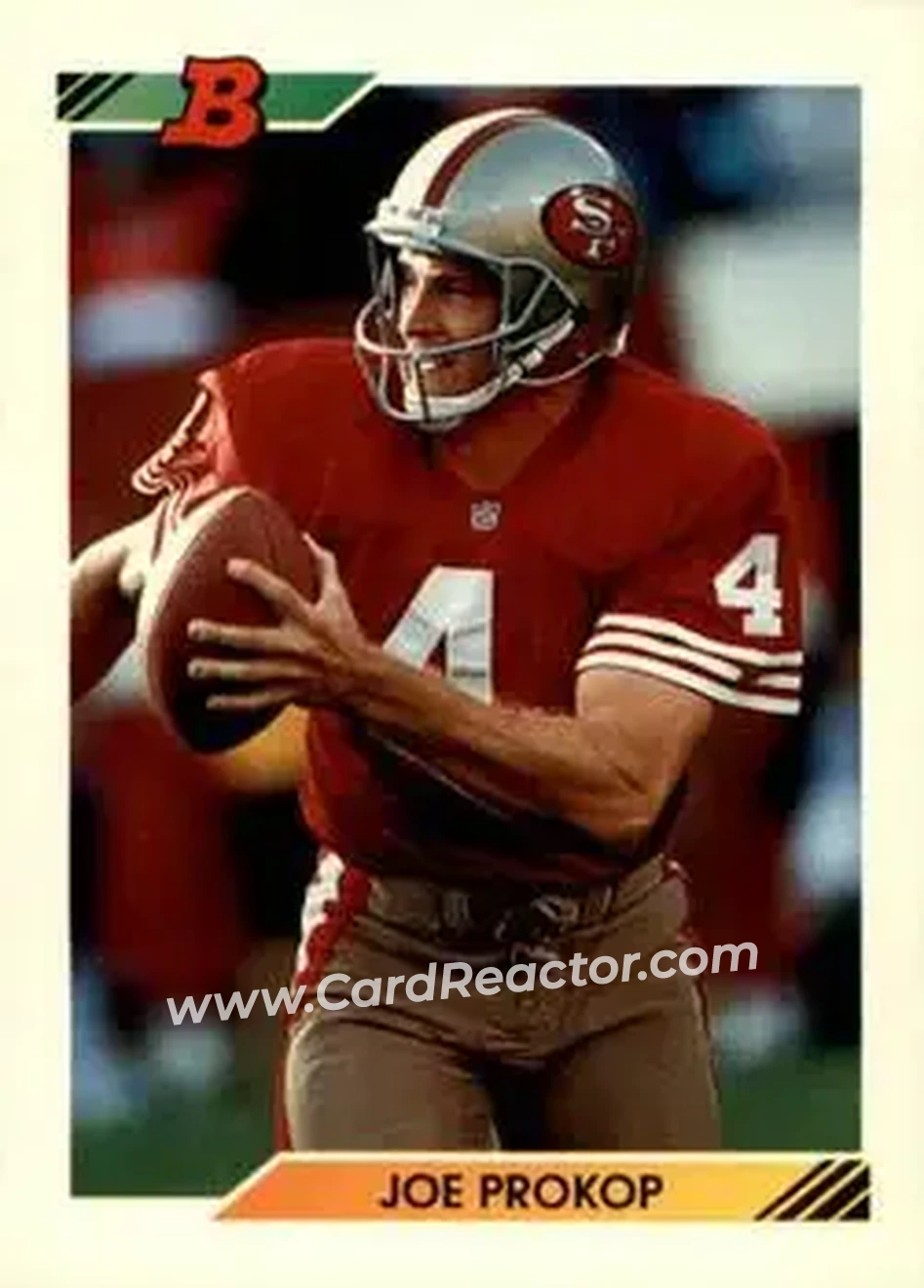 1992 Bowman #58 - Joe Prokop - San Francisco 49ers - Front