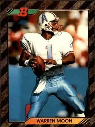 1992 Bowman #59 - Warren Moon - Houston Oilers