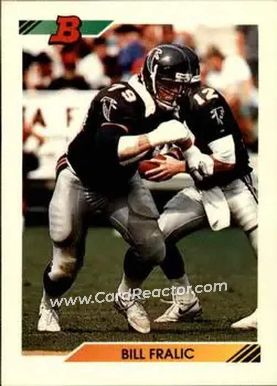 1992 Bowman #63 - Bill Fralic - Atlanta Falcons - Front