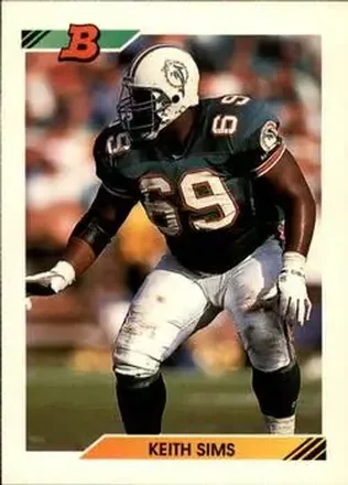1992 Bowman #69 Keith Sims