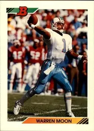 1992 Bowman #70 - Warren Moon - Houston Oilers