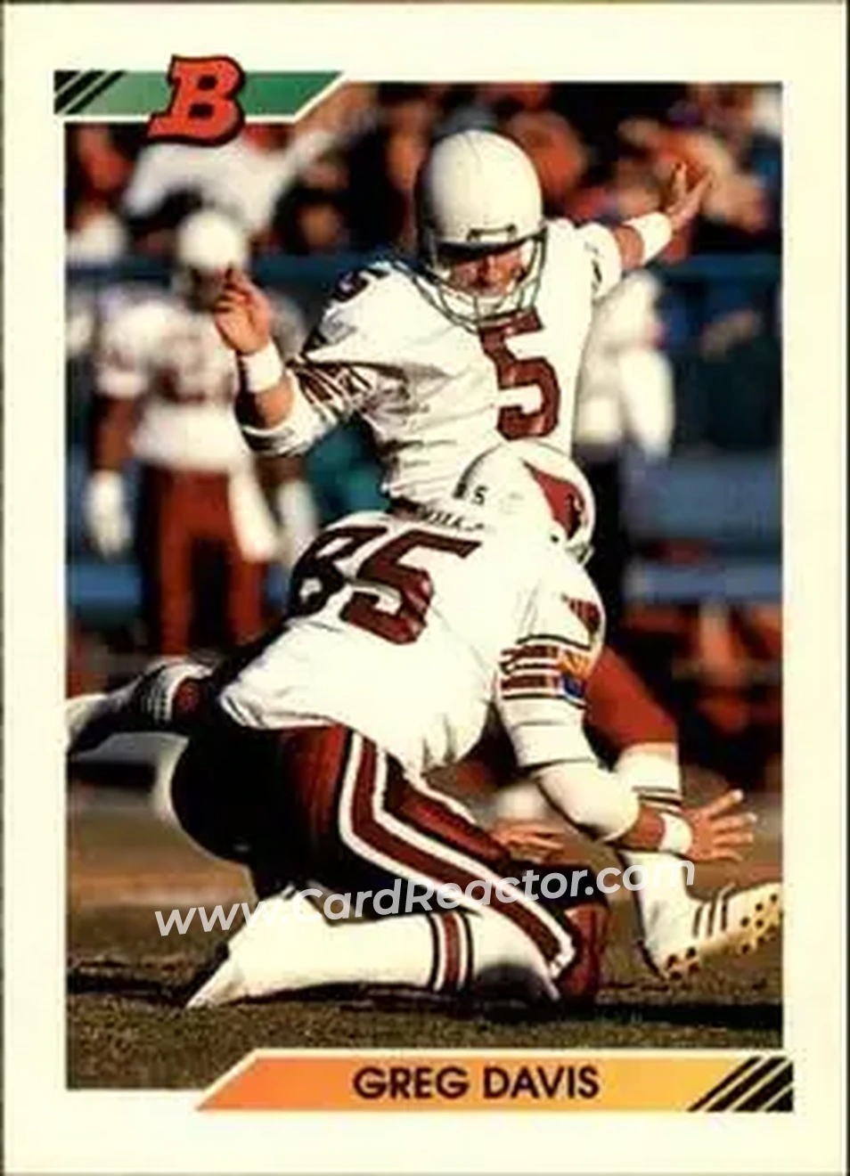1992 Bowman #73 - Greg Davis - Phoenix Cardinals - Front