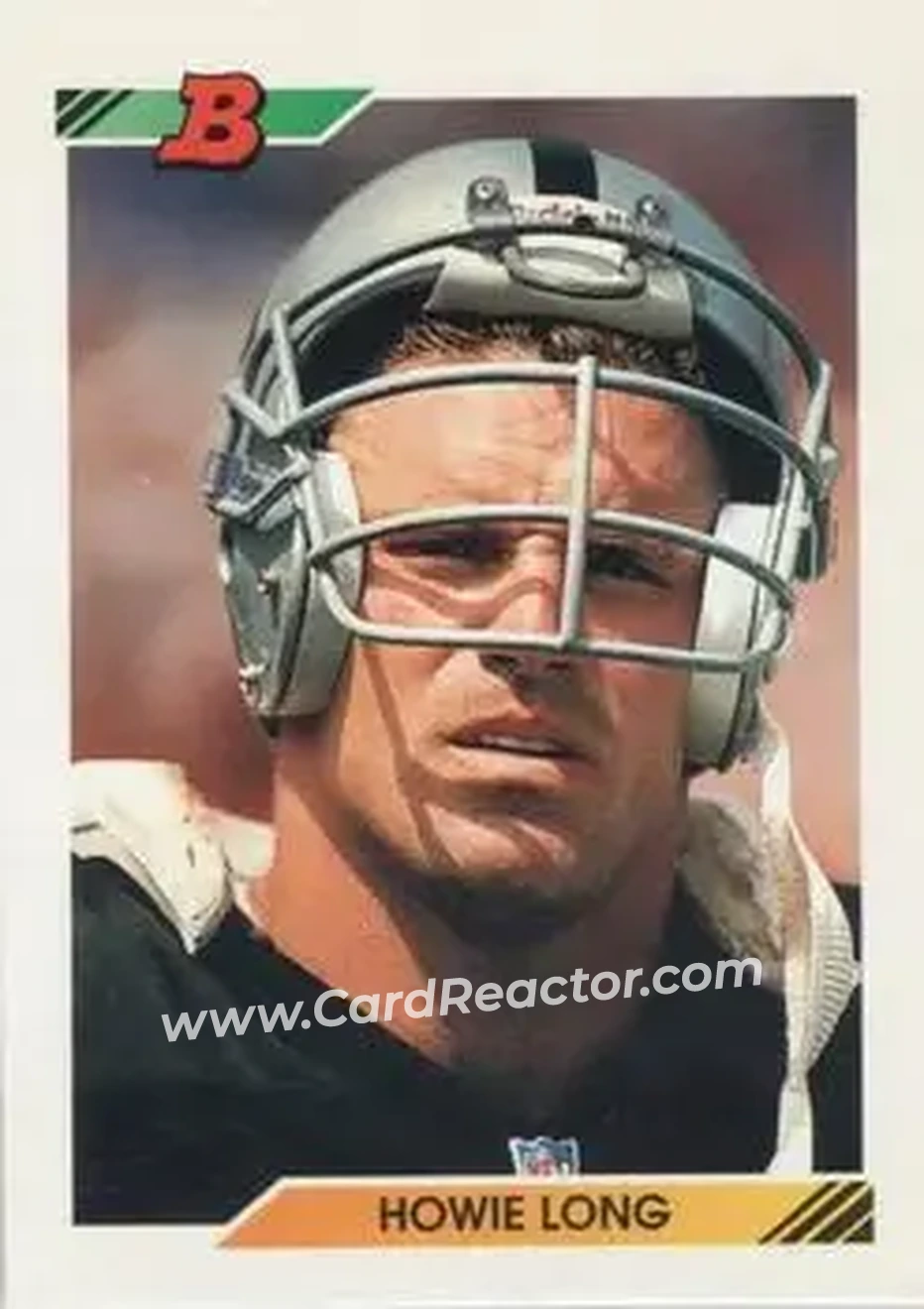 1992 Bowman #76 - Howie Long - Los Angeles Raiders - Front