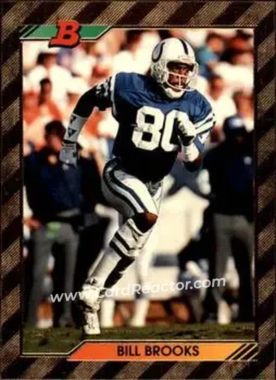 1992 Bowman #82 - Bill Brooks - Indianapolis Colts - Front