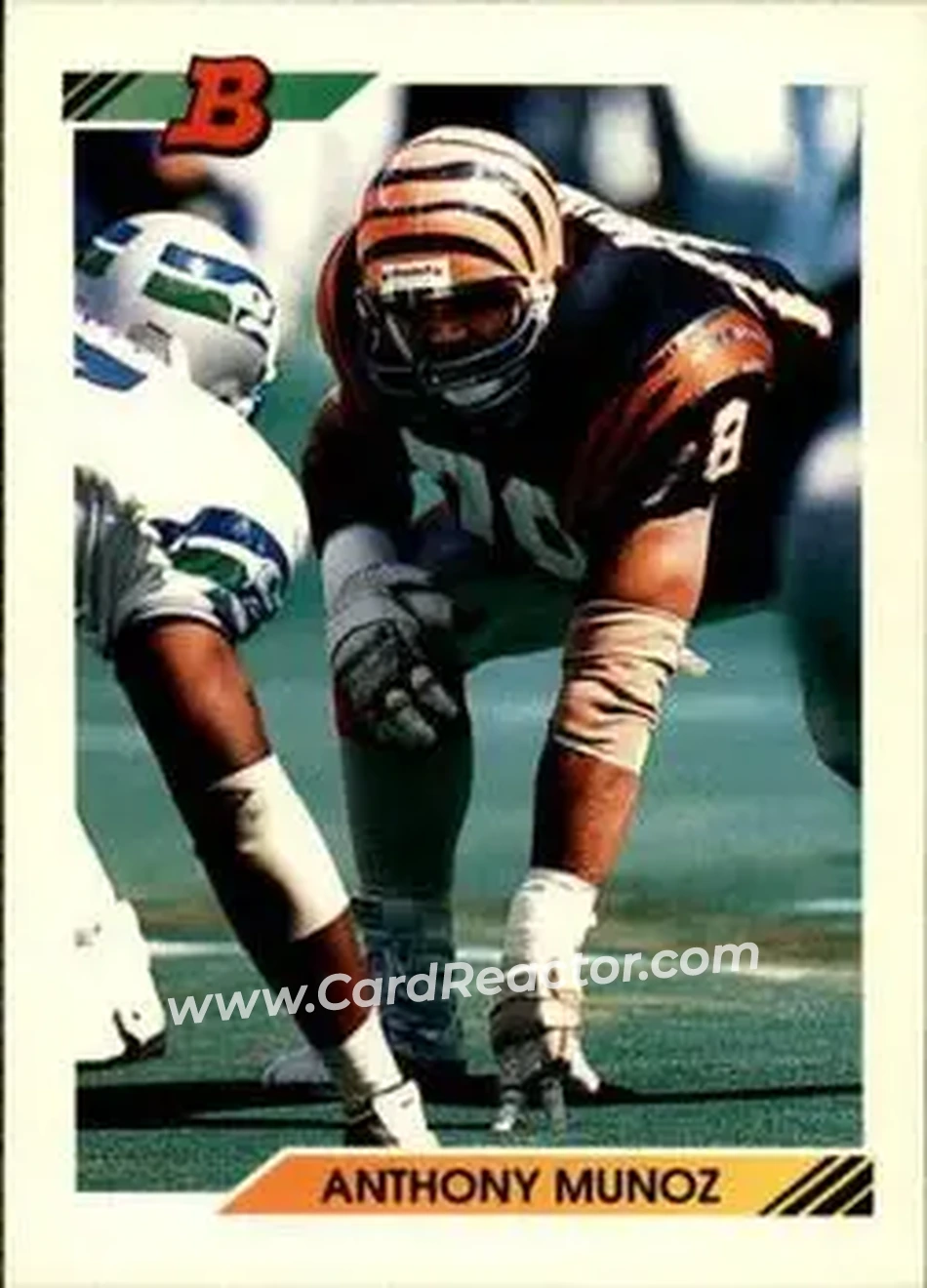 1992 Bowman #86 - Anthony Munoz - Cincinnati Bengals - Front