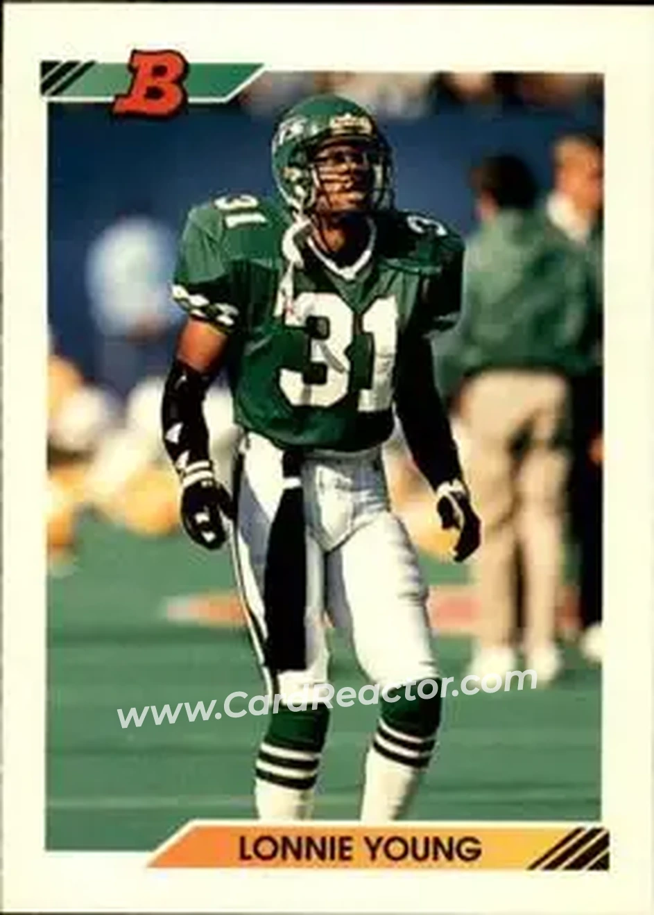 1992 Bowman #87 - Lonnie Young - New York Jets - Front