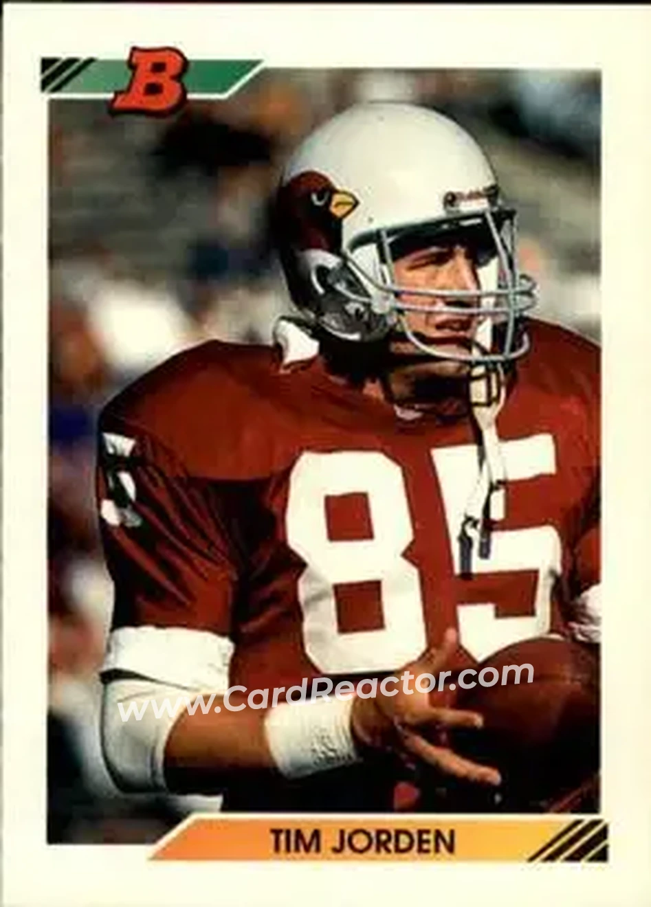 1992 Bowman #90 - Tim Jorden - Phoenix Cardinals - Front 1992 Bowman #90 - Tim Jorden - Phoenix Cardinals - Front
