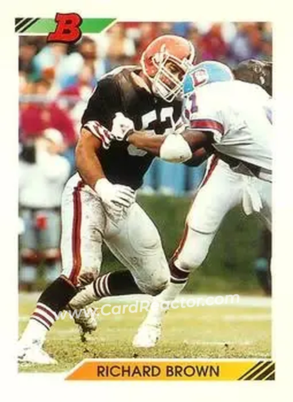 1992 Bowman #92 - Richard Brown - Cleveland Browns - Front