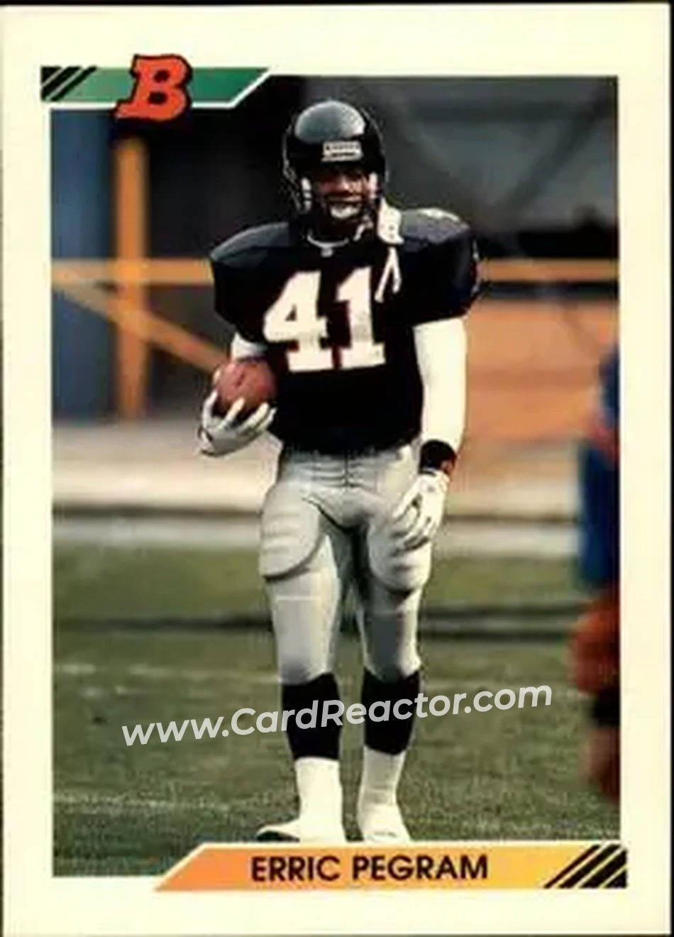 1992 Bowman #93 - Erric Pegram - Atlanta Falcons - Front