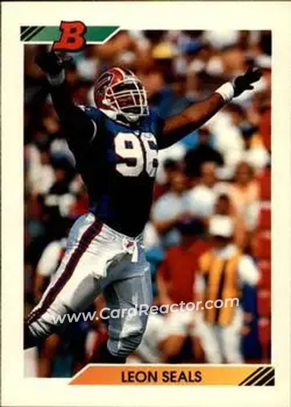 1992 Bowman #101 - Leon Seals - Buffalo Bills - Front
