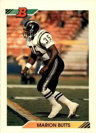 1992 Bowman #102 - Marion Butts - San Diego Chargers