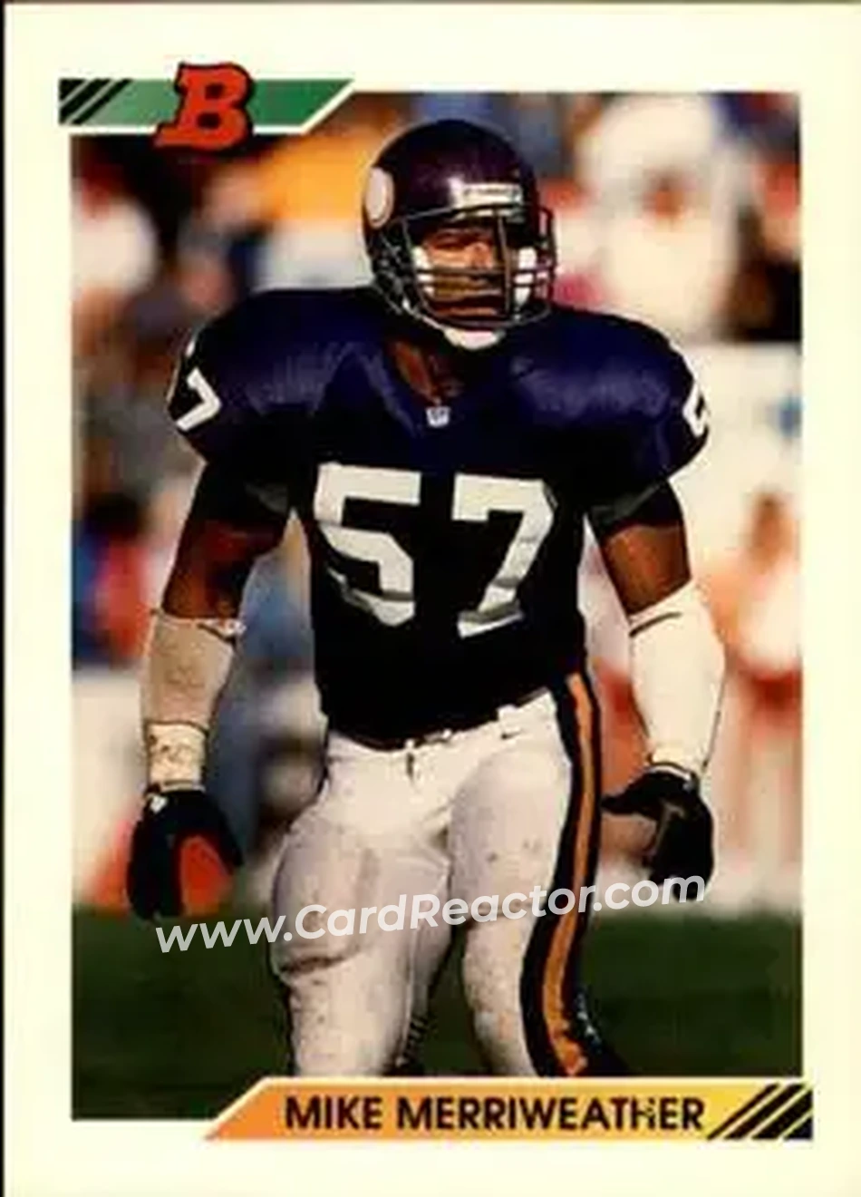 1992 Bowman #103 - Mike Merriweather - Minnesota Vikings - Front