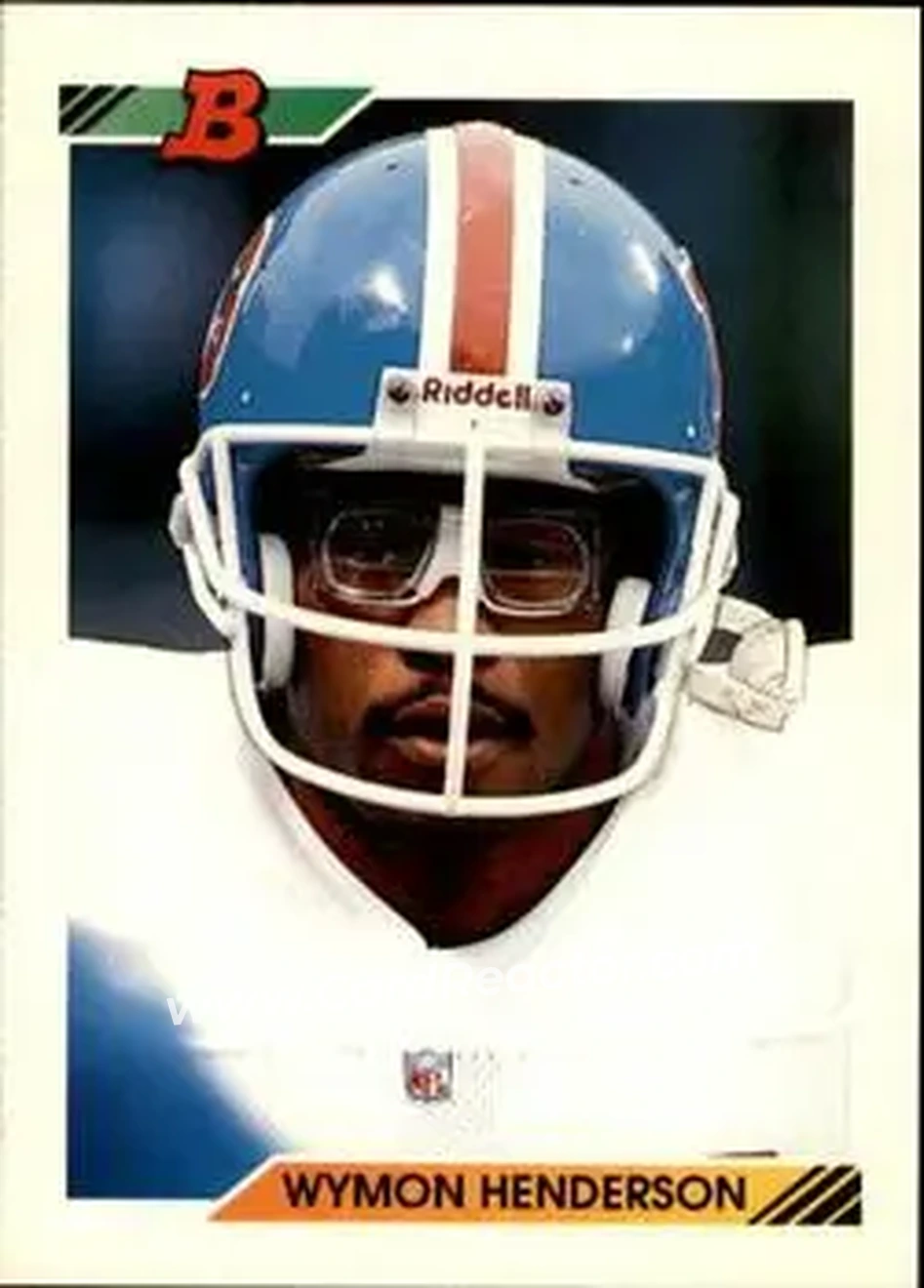 1992 Bowman #105 - Wymon Henderson - Denver Broncos - Front 1992 Bowman #105 - Wymon Henderson - Denver Broncos - Front