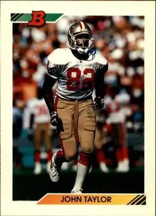 1992 Bowman #110 - John Taylor - San Francisco 49ers