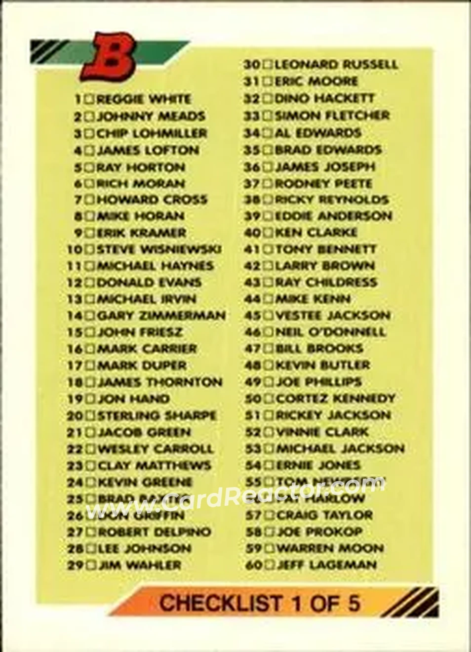 1992 Bowman #113 - 1: 1 115 - Front