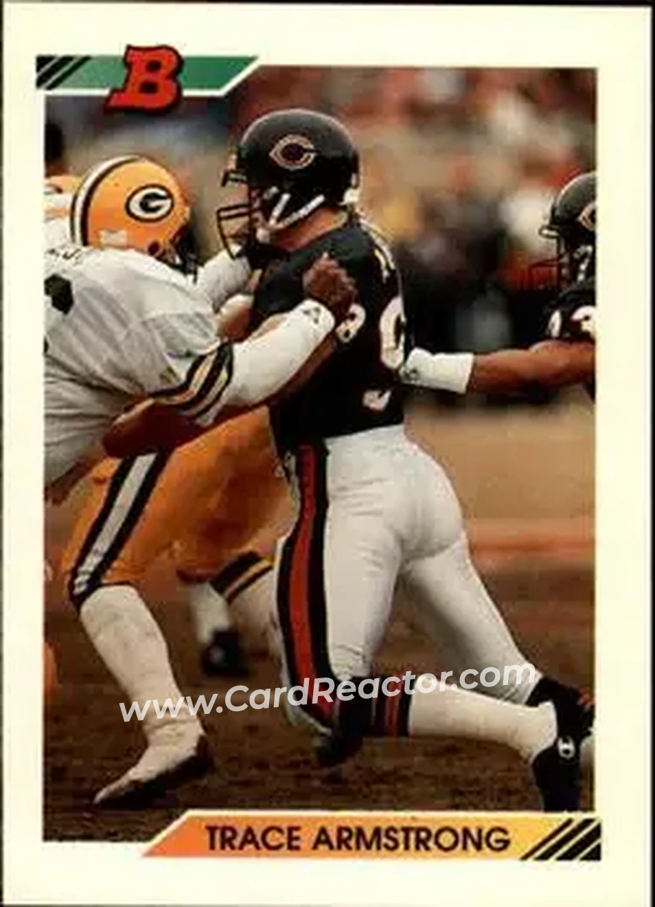 1992 Bowman #118 - Trace Armstrong - Chicago Bears - Front