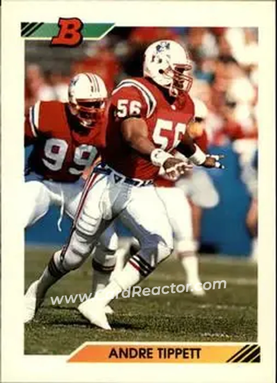 1992 Bowman #120 - Andre Tippett - New England Patriots - Front