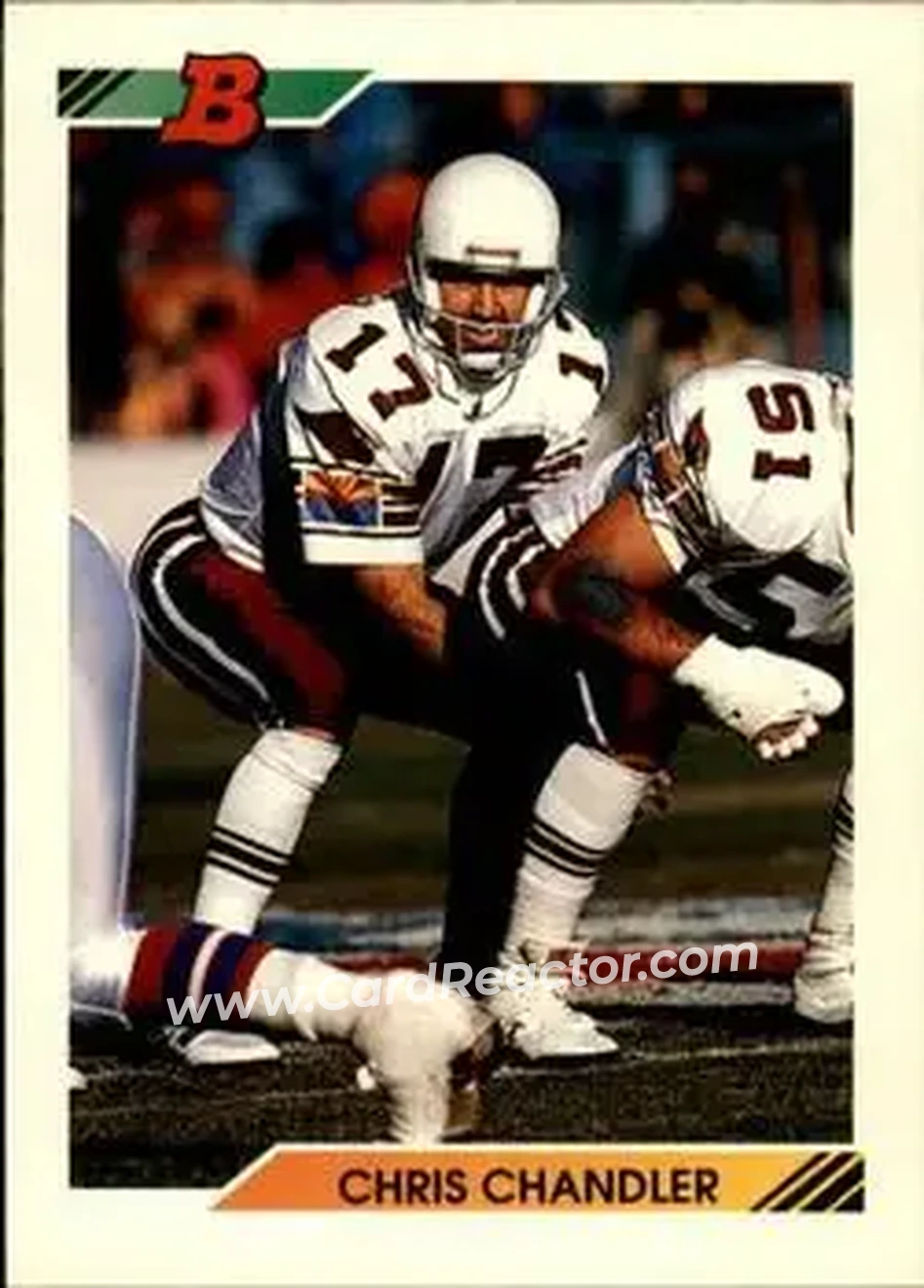 1992 Bowman #123 - Chris Chandler - Phoenix Cardinals - Front