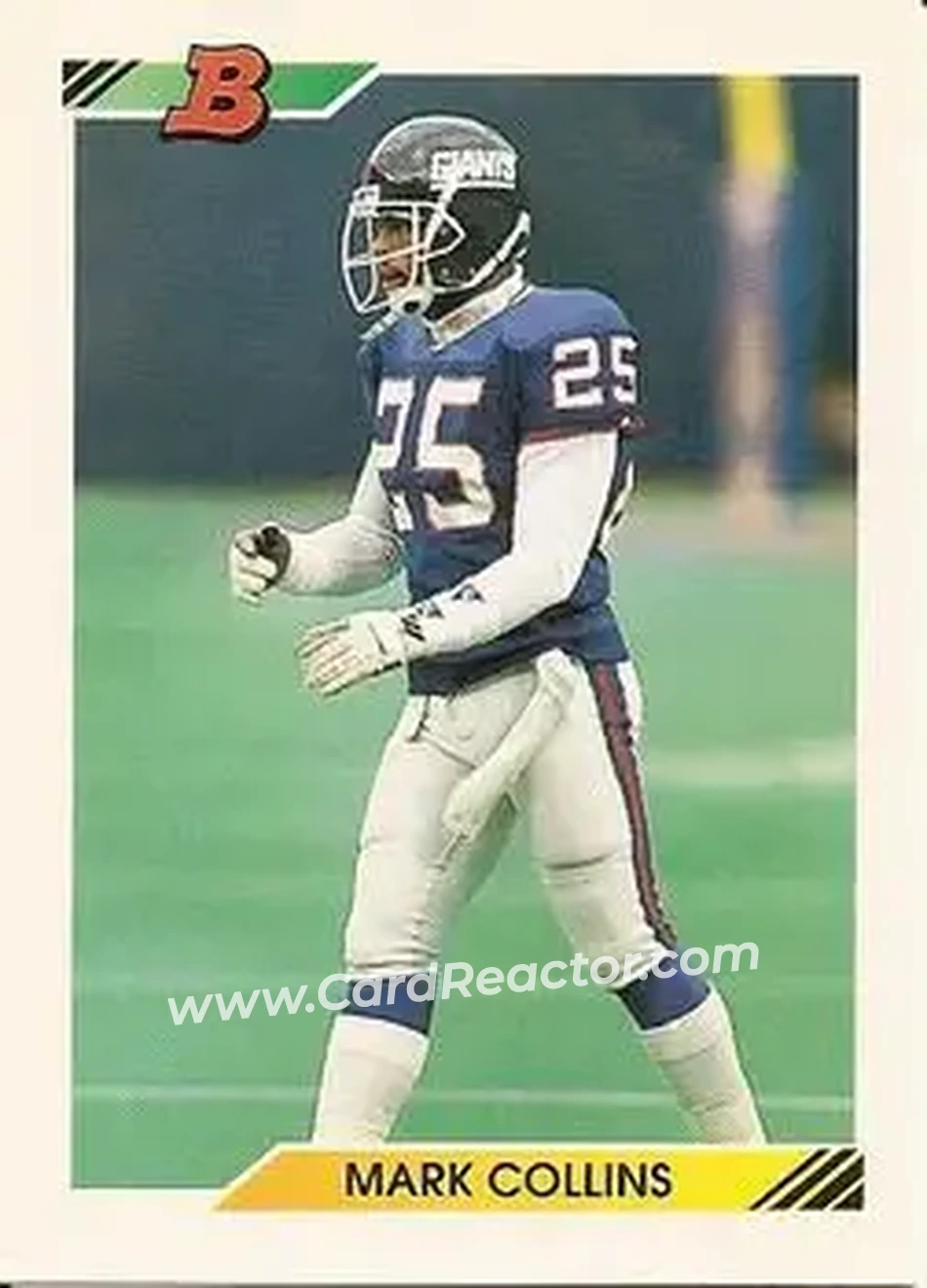 1992 Bowman #125 - Mark Collins - New York Giants - Front