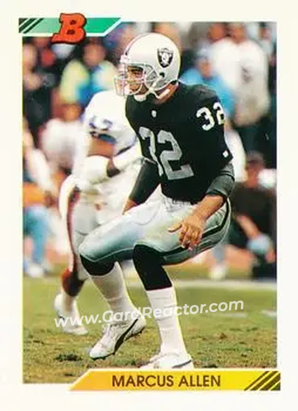 1992 Bowman #132 - Marcus Allen - Los Angeles Raiders - Front
