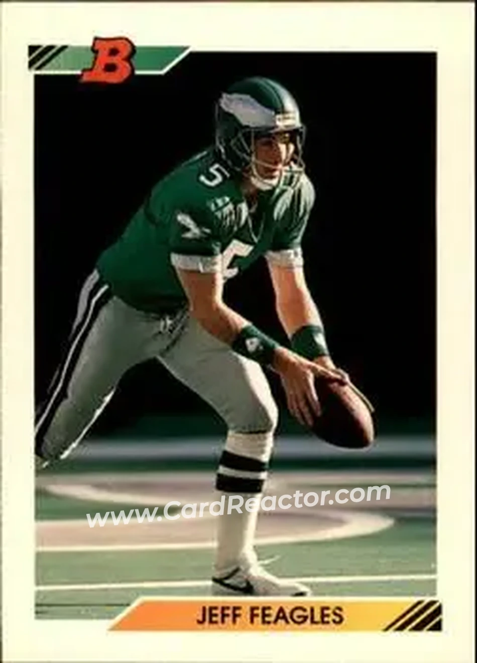 1992 Bowman #136 - Jeff Feagles - Philadelphia Eagles - Front