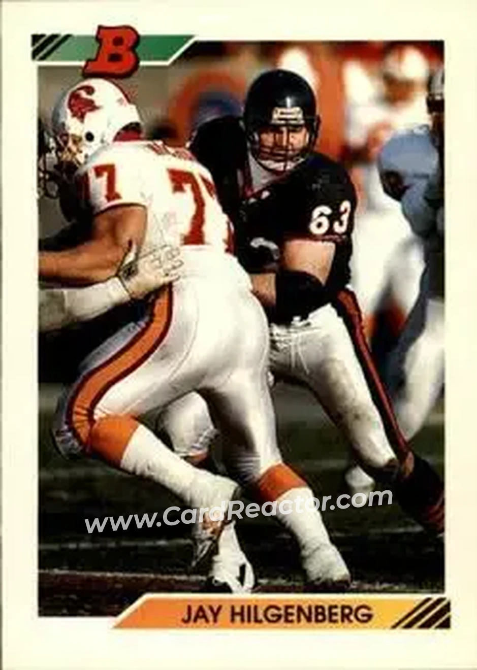 1992 Bowman #155 - Jay Hilgenberg - Chicago Bears - Front