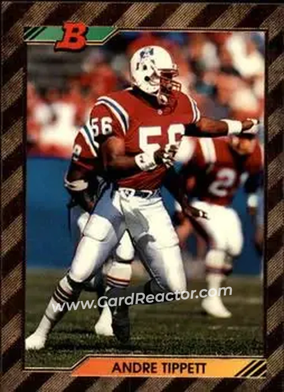 1992 Bowman #157 - Andre Tippett - New England Patriots