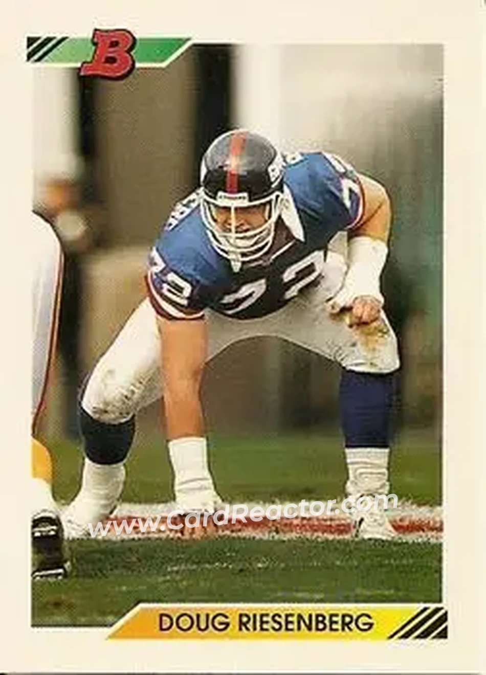 1992 Bowman #158 - Doug Riesenberg - New York Giants - Front