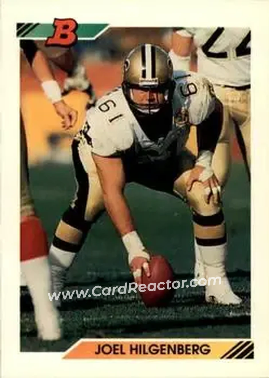 1992 Bowman #164 - Joel Hilgenberg - New Orleans Saints - Front