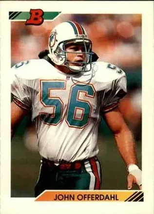 1992 Bowman #166 - John Offerdahl - Miami Dolphins