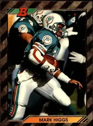 1992 Bowman #168 - Mark Higgs - Miami Dolphins