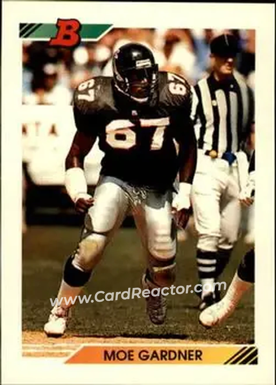 1992 Bowman #183 - Moe Gardner - Atlanta Falcons - Front