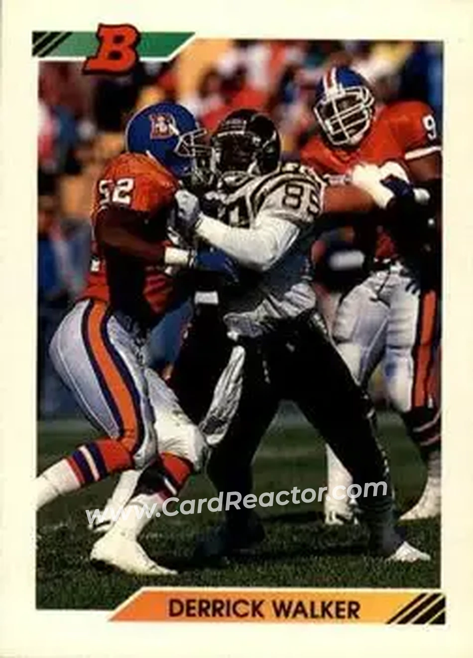 1992 Bowman #184 - Derrick Walker - San Diego Chargers - Front