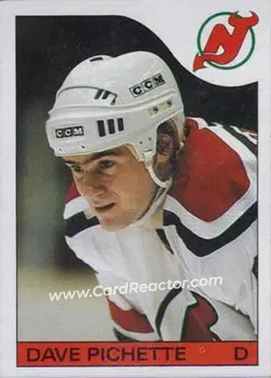 1985-86 Topps #21 - Dave Pichette - New Jersey Devils