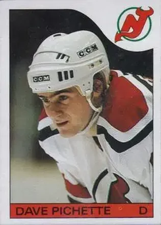1985-86 Topps #21 - Dave Pichette - New Jersey Devils
