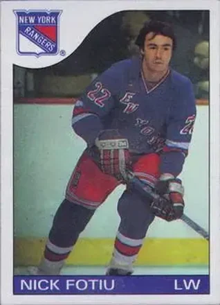 1985-86 Topps #22 - Nick Fotiu - New York Rangers 1985-86 Topps #22 - Nick Fotiu - New York Rangers