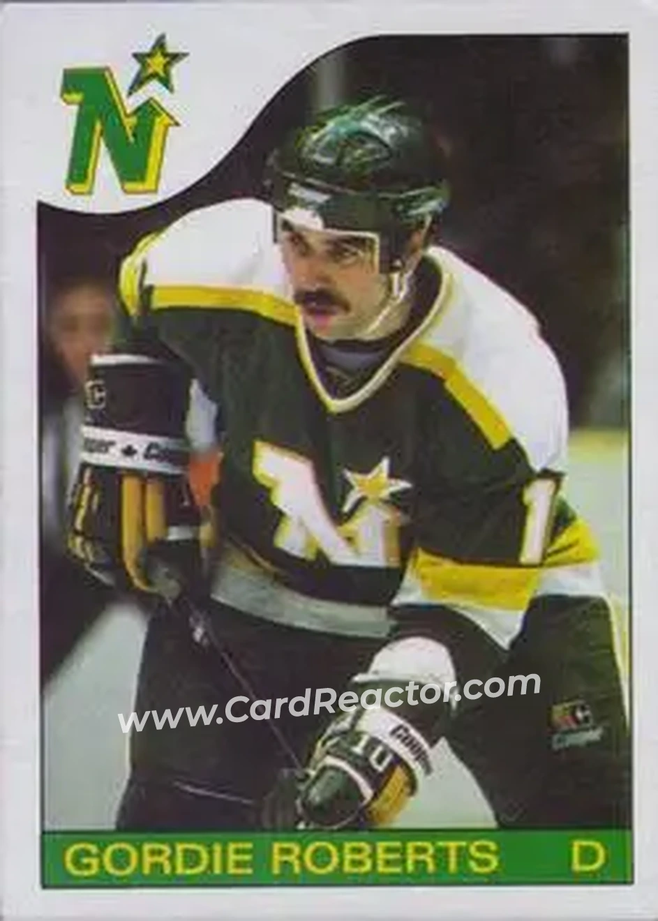 1985-86 Topps #28 - Gordie Roberts - Minnesota North Stars - Front