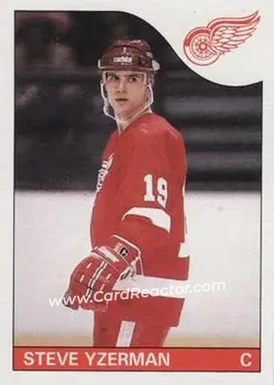 1985-86 Topps #29 - Steve Yzerman - Detroit Red Wings - Front