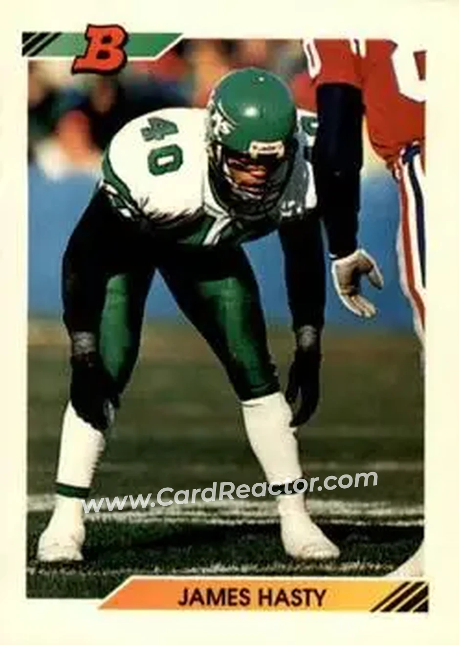 1992 Bowman #144 - James Hasty - New York Jets - Front
