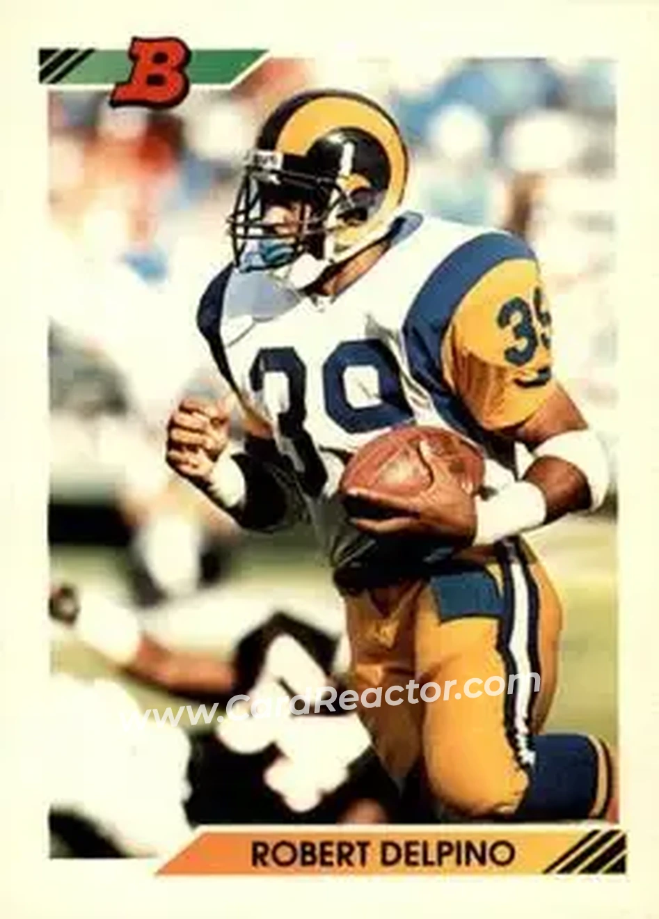 1992 Bowman #145 - Robert Delpino - Los Angeles Rams - Front