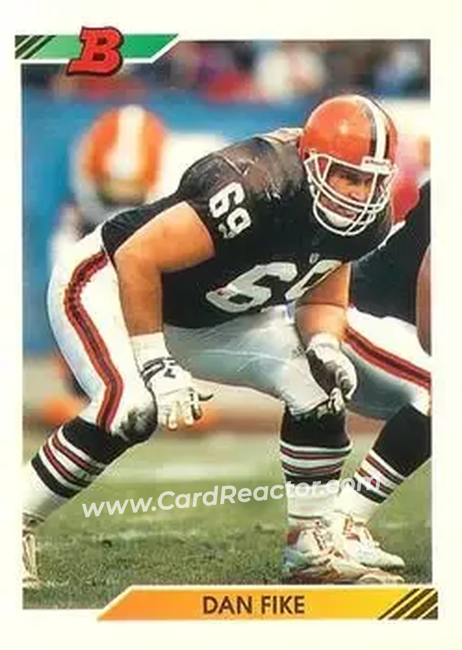 1992 Bowman #149 - Dan Fike - Cleveland Browns - Front