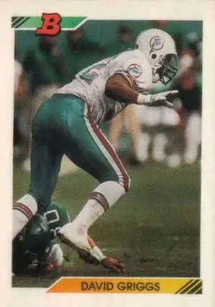 1992 Bowman #215 - David Griggs - Miami Dolphins