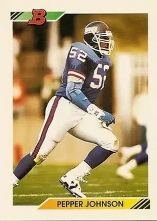 1992 Bowman #225 - Pepper Johnson - New York Giants