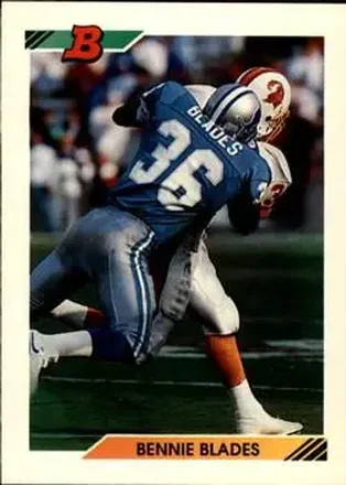 1992 Bowman #232 - Bennie Blades - Detroit Lions