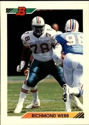 1992 Bowman #234 - Richmond Webb - Miami Dolphins