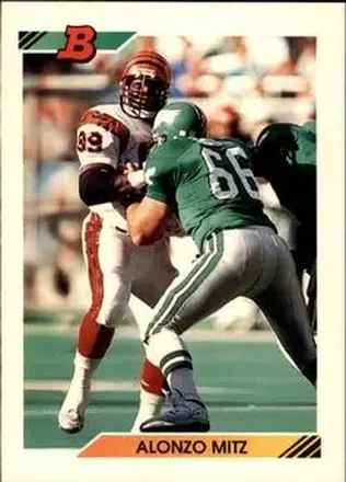 1992 Bowman #236 - Alonzo Mitz - Cincinnati Bengals