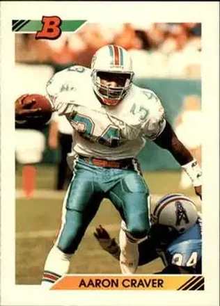 1992 Bowman #275 - Aaron Craver - Miami Dolphins