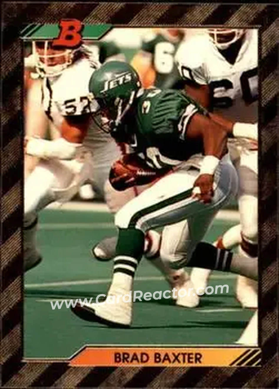 1992 Bowman #282 - Brad Baxter - New York Jets - Front